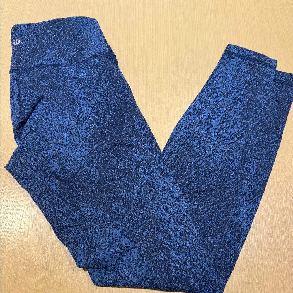 lululemon athletica Textured Blue Leggings